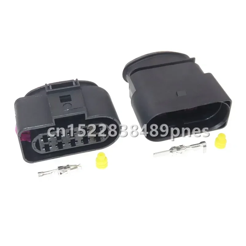 10 Pole 3.5mm Car Temp Sensor Socket Deflation Valve Copnnector Wiring Harness Headlight Plug 1J0973835 1J0973735 For VW Audi