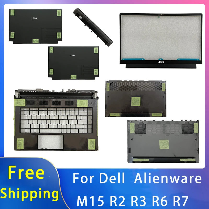 

New For Dell Alienware M15 R2 R3 R5 R6 R7 Replacemen Laptop Accessories Lcd Back Cover /Bottom With LOGO 04CG9K、099JWN Black