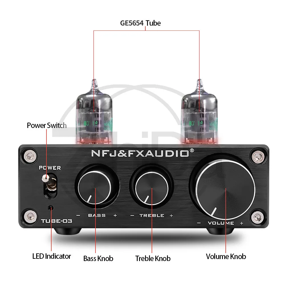 Tube front-end household HIFI power amplifier front-end 6K4 bile front-end processor high and low tones