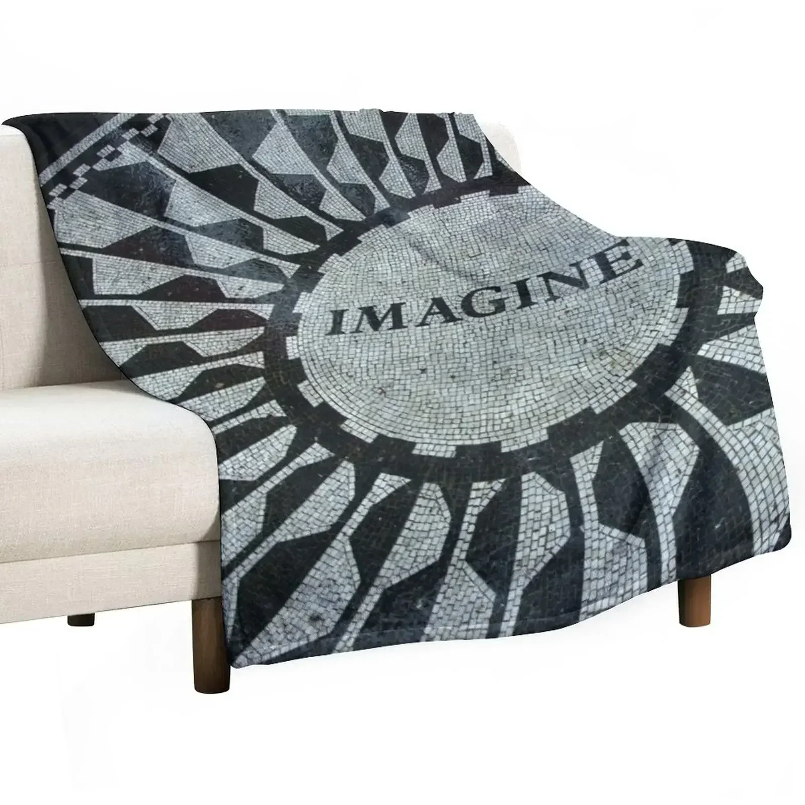 Imagine Throw Blanket Winter beds Cute Plaid Shaggy Thin Retros Decorative Throw Blankets