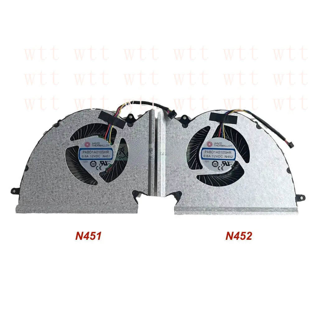 

CPU GPU Fan For MSI GP76 Leopard GE76 Radiator PABD1A010SHR N451 PABD1A010SHL