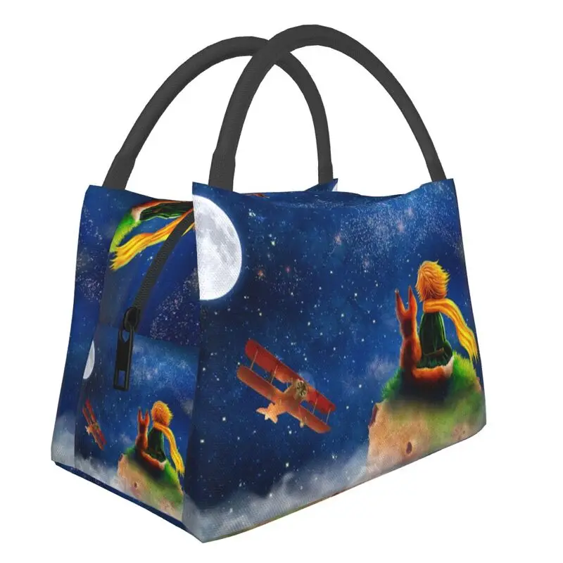

The Little Prince Insulated Lunch Bag for Work Office Le Petit Prince Portable Cooler Thermal Bento Box Women