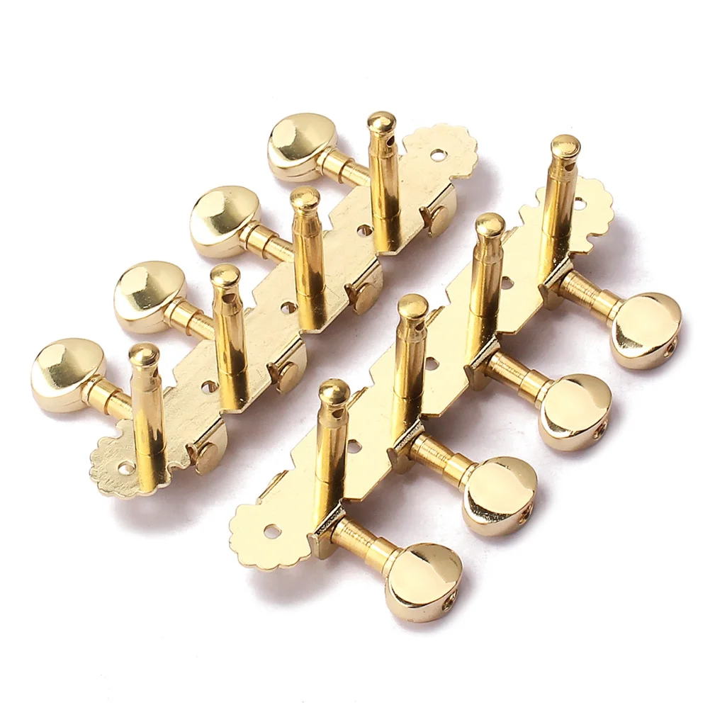 

Mandolin Guitar Machine Heads Handed Tuning Pegs 4L4R Tuner Set with Mounting Screws Ferrules Mandolin/8 Strings
