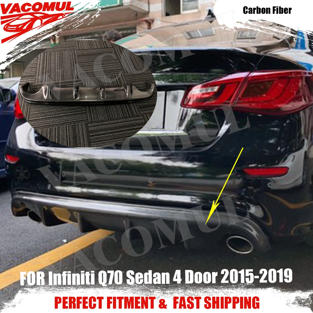 

VACOMUL для Infiniti Q70 Sedan 4-дверный 2015-2019 задний бампер из углеродного волокна, диффузор, комплекты кузова
