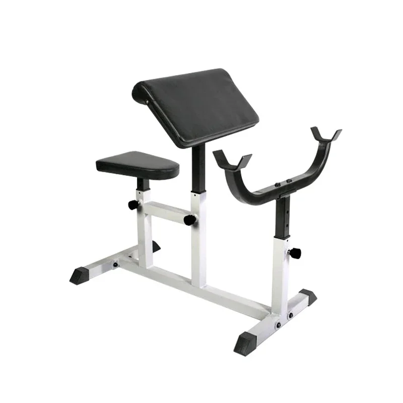 

Biceps Training Class Plus Pastor Stool Fitness Chair Bar Collar Weight Lifting Workout Machine