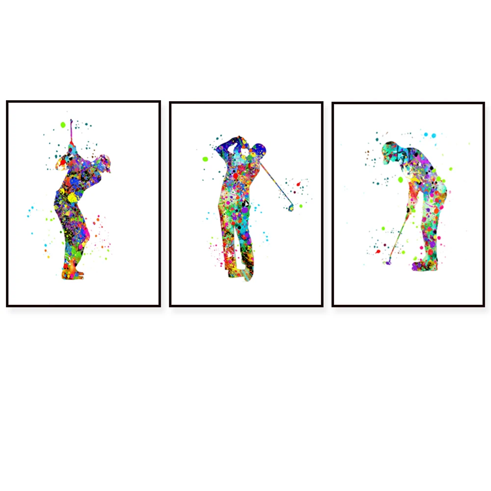 

Golf prints, golf gifts, golf watercolor posters, golf decorations, gifts for men's golf lovers