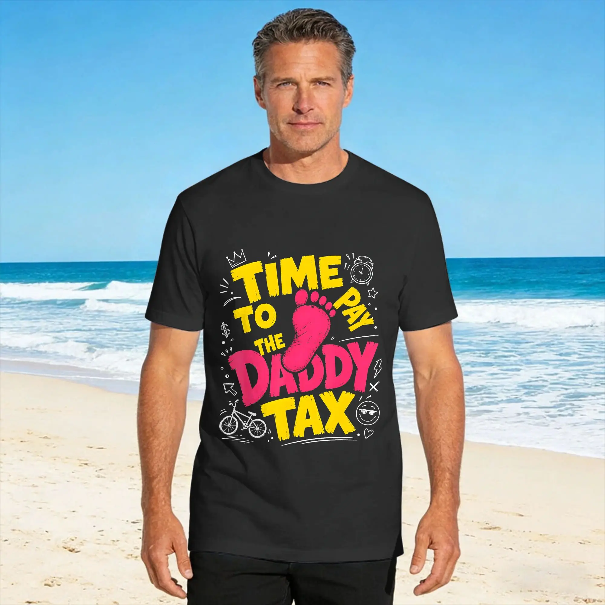Time to Pay the Daddy Tax Funny Gamer Dad Father's Day T-Shirt Adult  Awesome T Shirts Summer O Neck Hip Hop Tees Casual Clothes