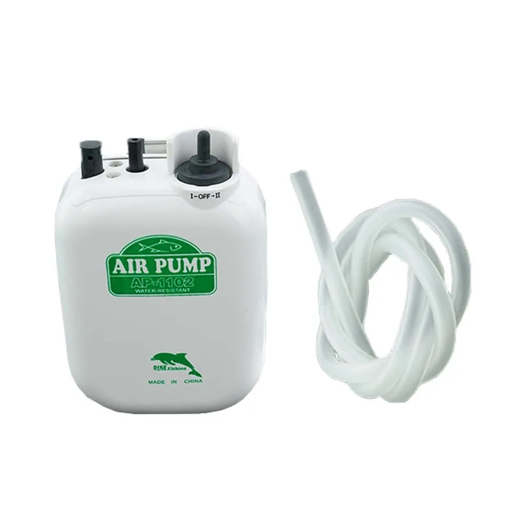 Portable Fishing Oxygen Pump Aeration Pump Adjustable Water-resistant 14*8*4cm ABS Fishing Air Pump