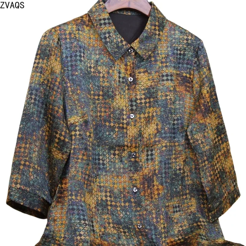

KMETRAM 100% Mulberry Silk Woman Clothes 2026 Spring Summer New High-end Silk Xiangyunsha Blouse Authentic Top for Women고퀄 티셔츠