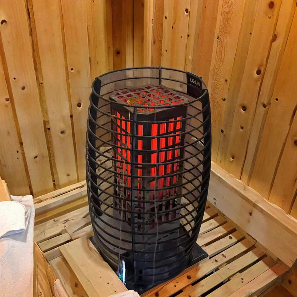 High End Residential and Commercial Use Nester Electric Sauna Heater in Black or Sliver Color From 9kw to 15kw Power