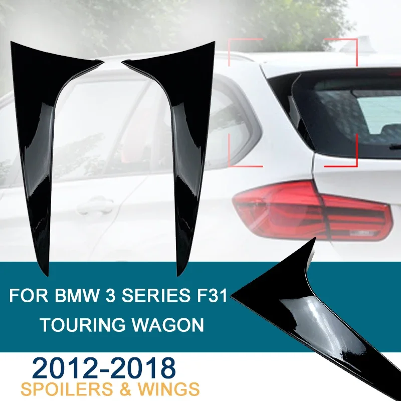 Heckscheiben spalter für BMW 3er F31 Tourenwagen 2014-2018 Seitens poiler Canards Schürzen Aufkleber Body Kit Autozubehör