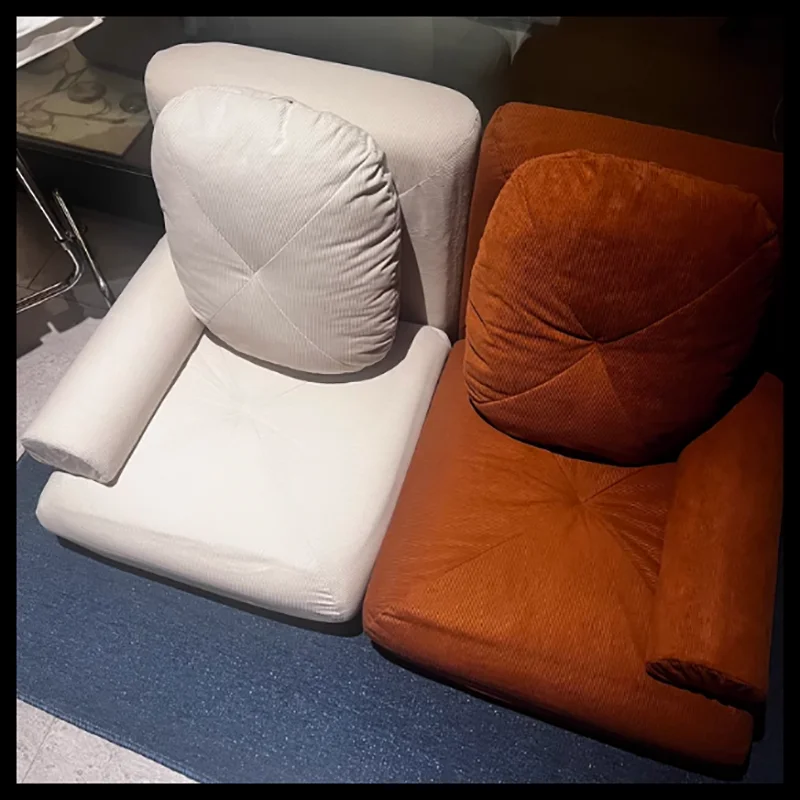 Nordic Single Sofa Small-sized Dual-use Tatami for Modern Living Room Bedroom Leisure Chairs Comfortable Furniture 60x60x40cm