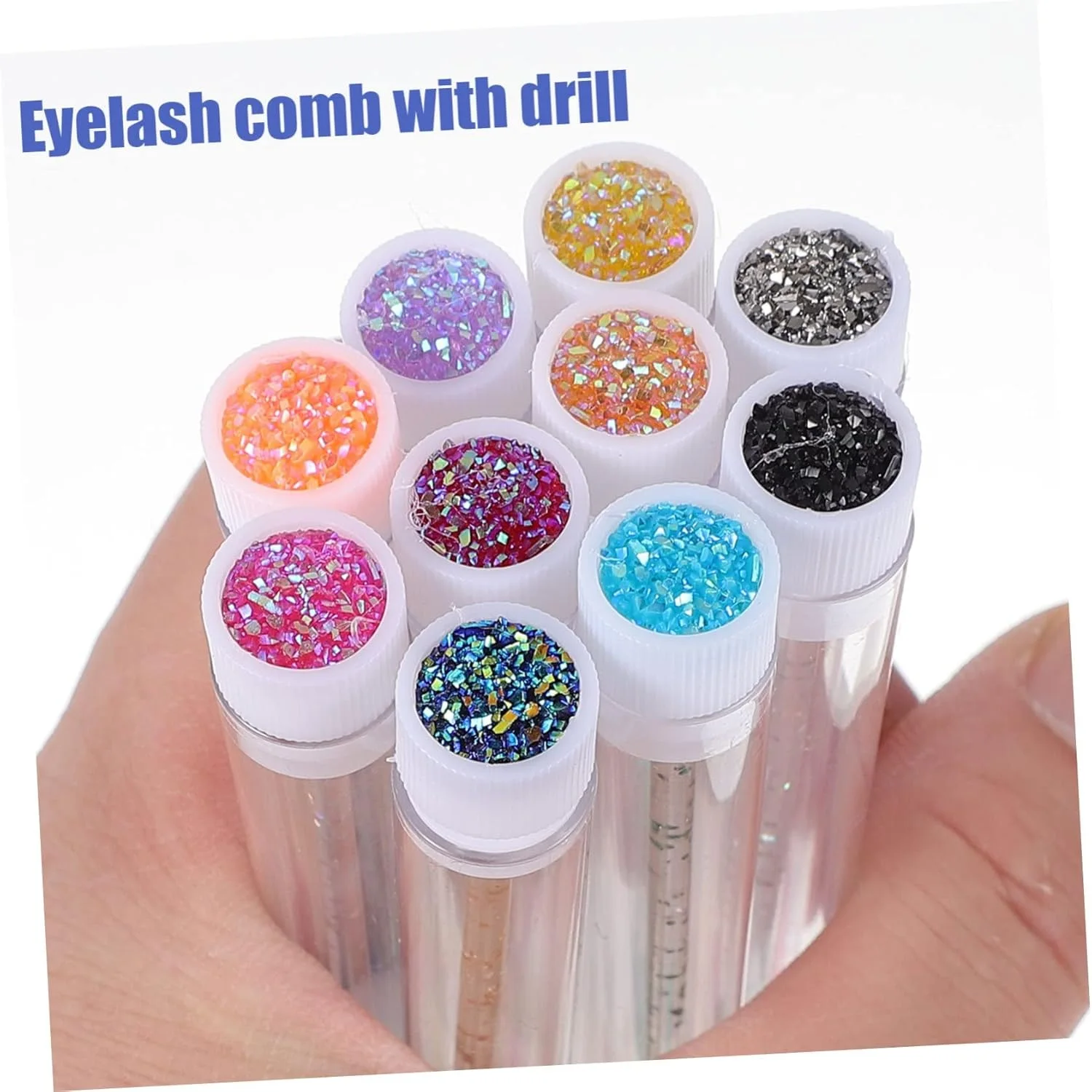 50 set bacchette per mascara per ciglia con tubo riutilizzabile spoolie per ciglia in contenitore custodia per applicatore per sopracciglia usa e getta all'ingrosso