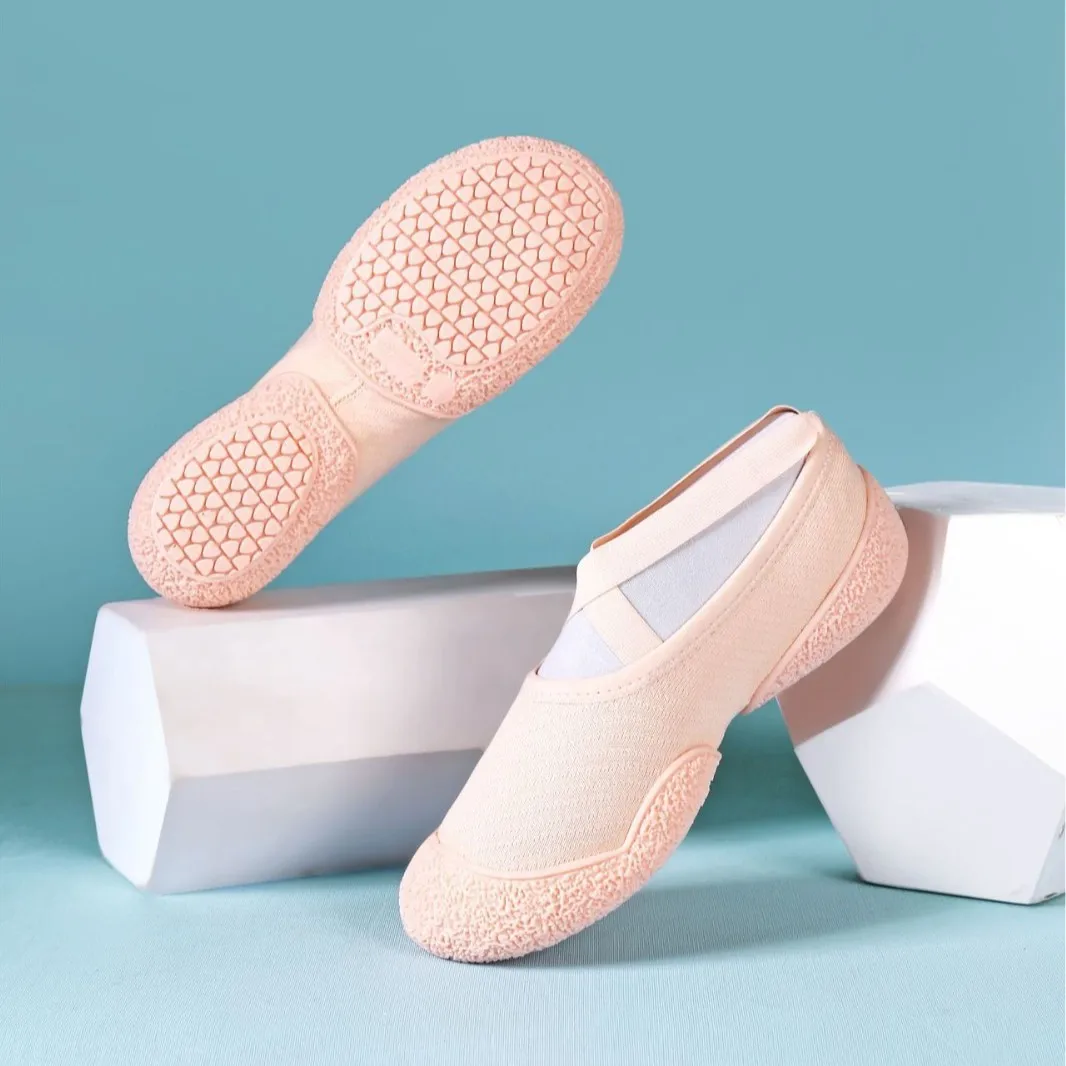 Indoor Non-Slip Ballet Shoes for Exercise and Aerobics—Flexible, Soft-Soled, Shock-Absorbing, Breathable, and Lightweight