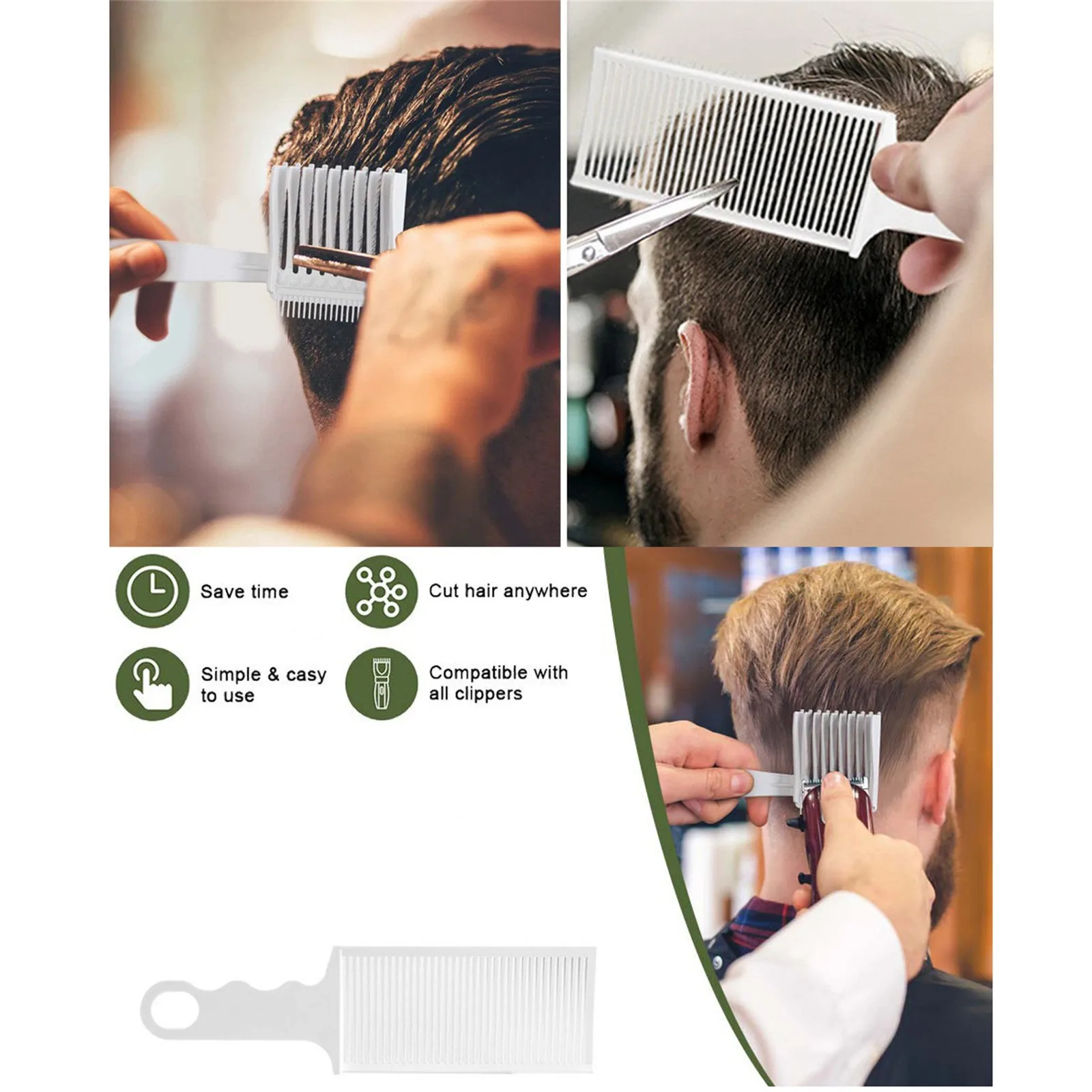 2025 Новая парикмахерская расческа Curve с плоским верхом, расческа, термостойкая расческа, часть направляющей расчески