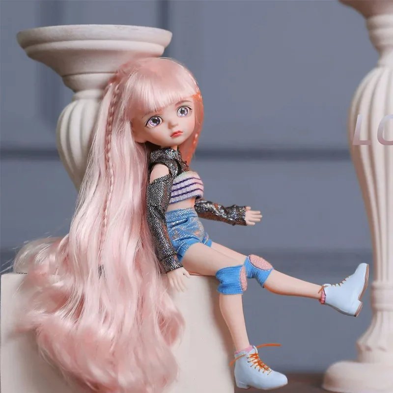 30Cm Blyth Lichaam Bjd Pop Blauwe Ogen Veranderlijk Pruik Bjd Pop Handmake Up Bjd Pop Volledige Set Met Gift box Beste Verjaardagen Gift