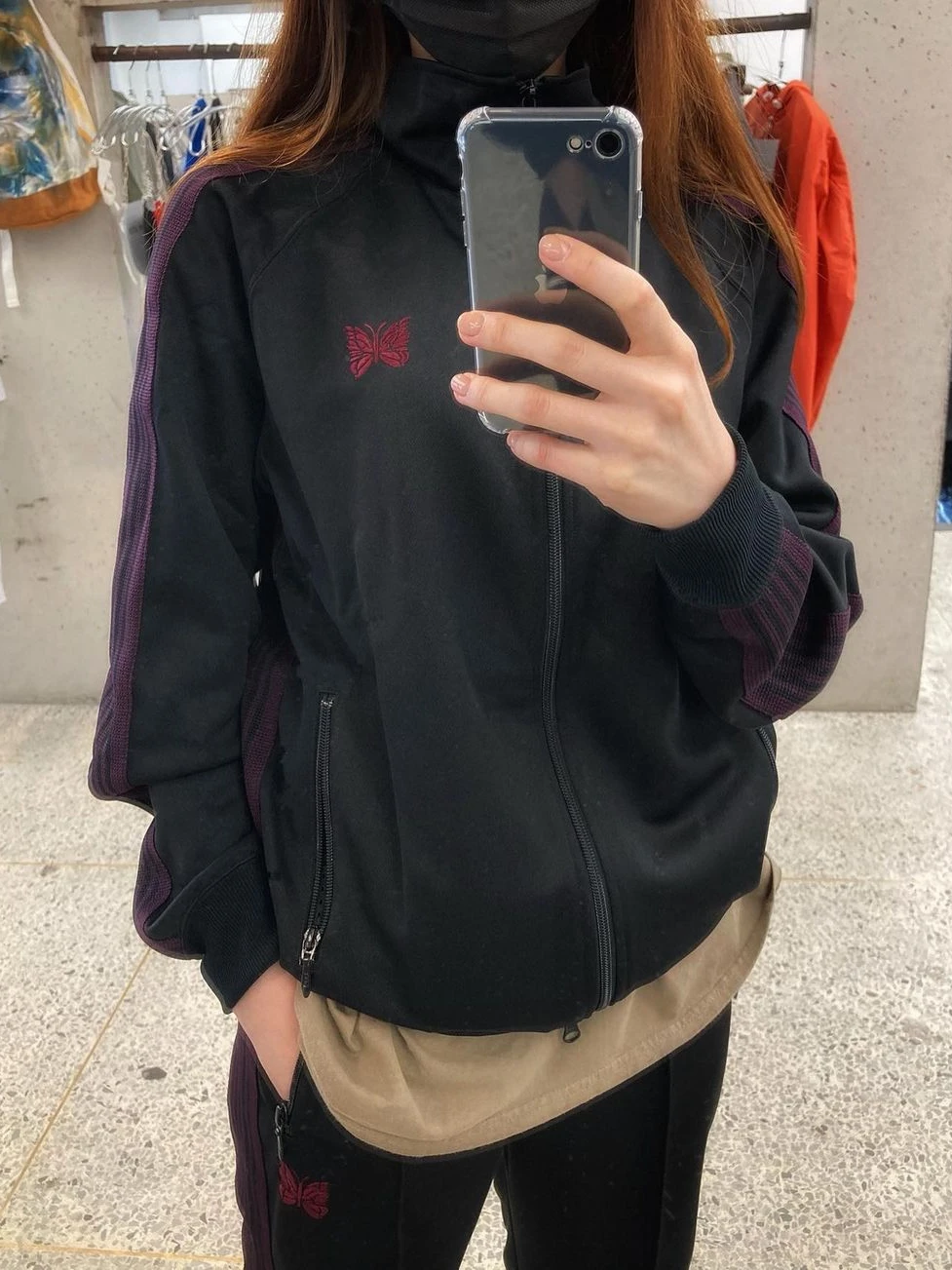 

Needles Tra Embroidery Casual Jaet ex Весна Осень Универсальная застежка-молния Спортивная одежда Верхняя одежда для отдыха