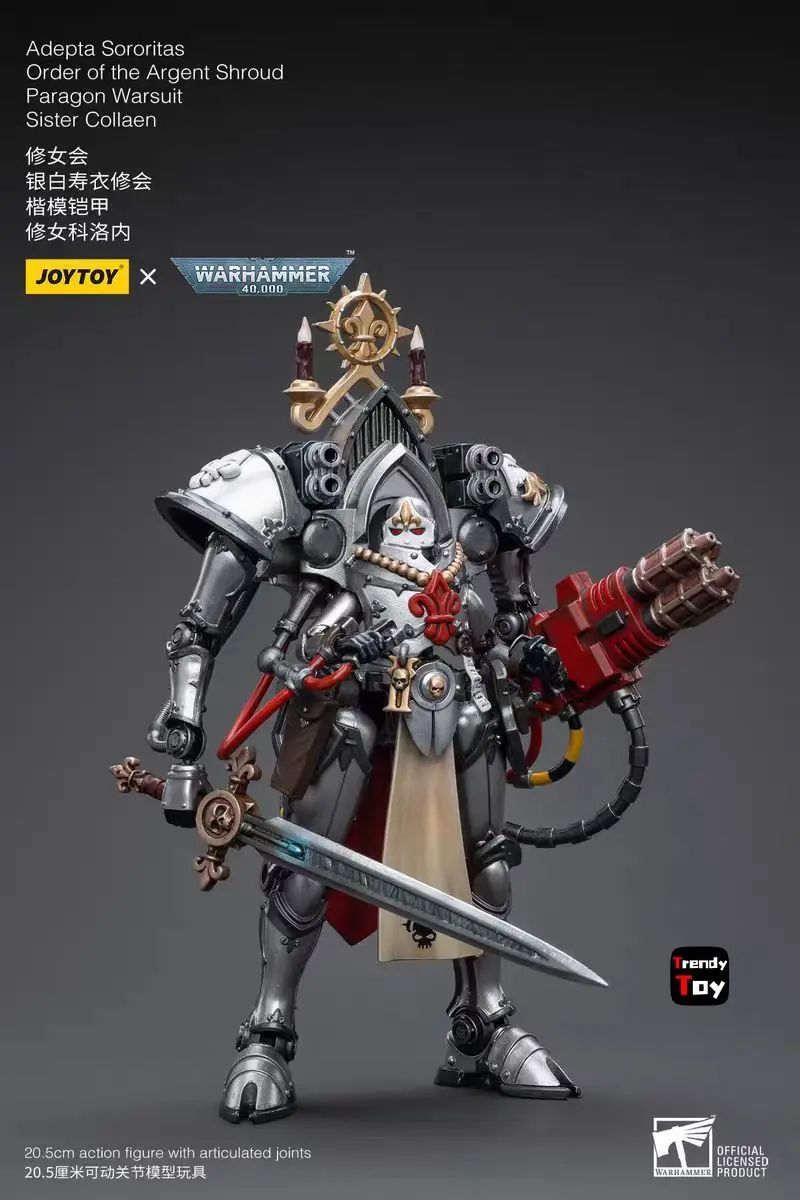 

【Доставка в течение 24 часов】JOYTOY Warhammer 40K Adepta Sororitas Order of The Argent Shroud Paragon Warsuit Sister Collaen 1/18 Action