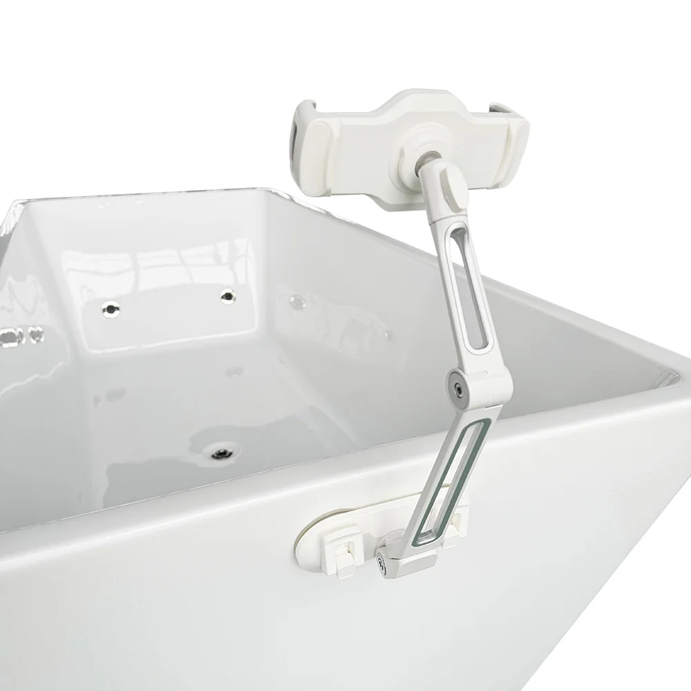 

Suction Cup Ice Bath Phone Holder Spa 360 Degree Folding Swivel Cold Plunge Phone Tablet Holder For Bathtub
