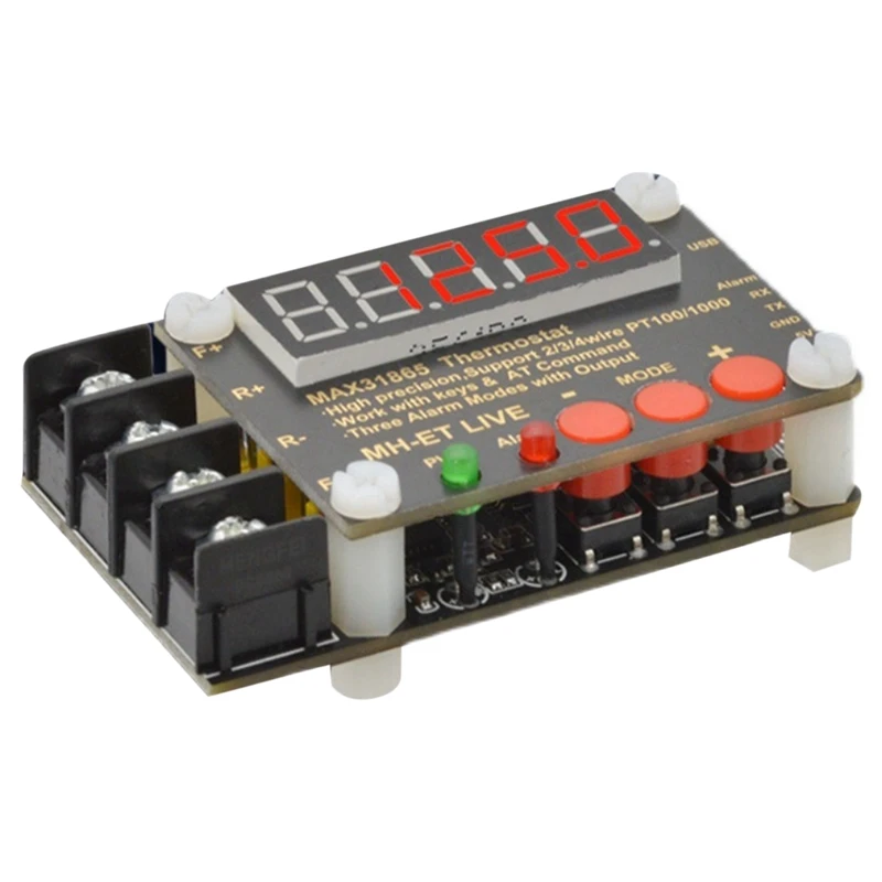 M05K MAX31865 ترموستات عالي الدقة معزول وحدة تجميع درجة الحرارة PT100 منفذ إخراج برنامج الكمبيوتر