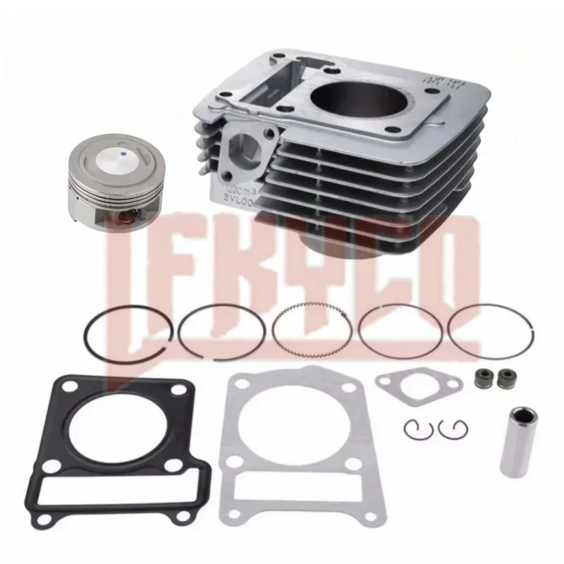 Motorcycle 62mm Bore Cylinder Kit Motor for YBR125 XTZ125 YB125Z XT125R XT125X XTZ YBR 125CC To 185CC Modified Engine Motoblock