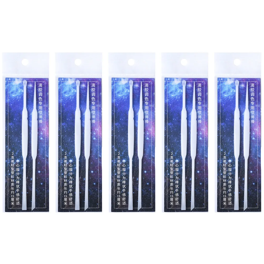 

Набор из 10 многоразовых пластиковых палочек для смешивания смолы, для изготовления ювелирных изделий, литья, формования, работы с блестками, художественных поделок, инструмент для перемешивания