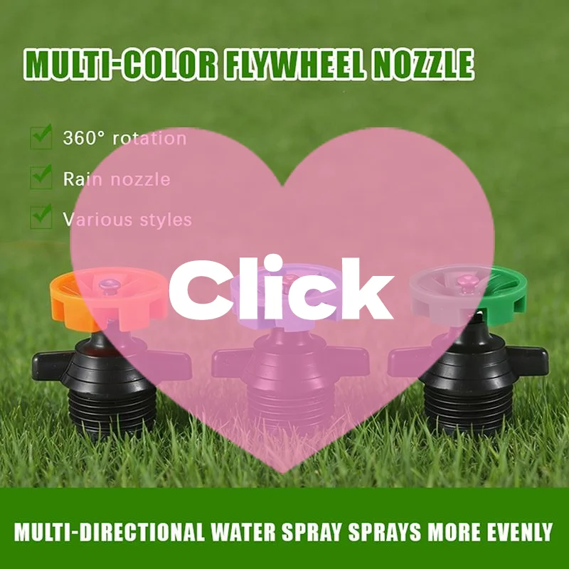 Rotatable Irrigation Dripper Garden Small Drip Irrigation System 6 Holes Atomizing Sprinkler Balcony Yard Watering Nozzle