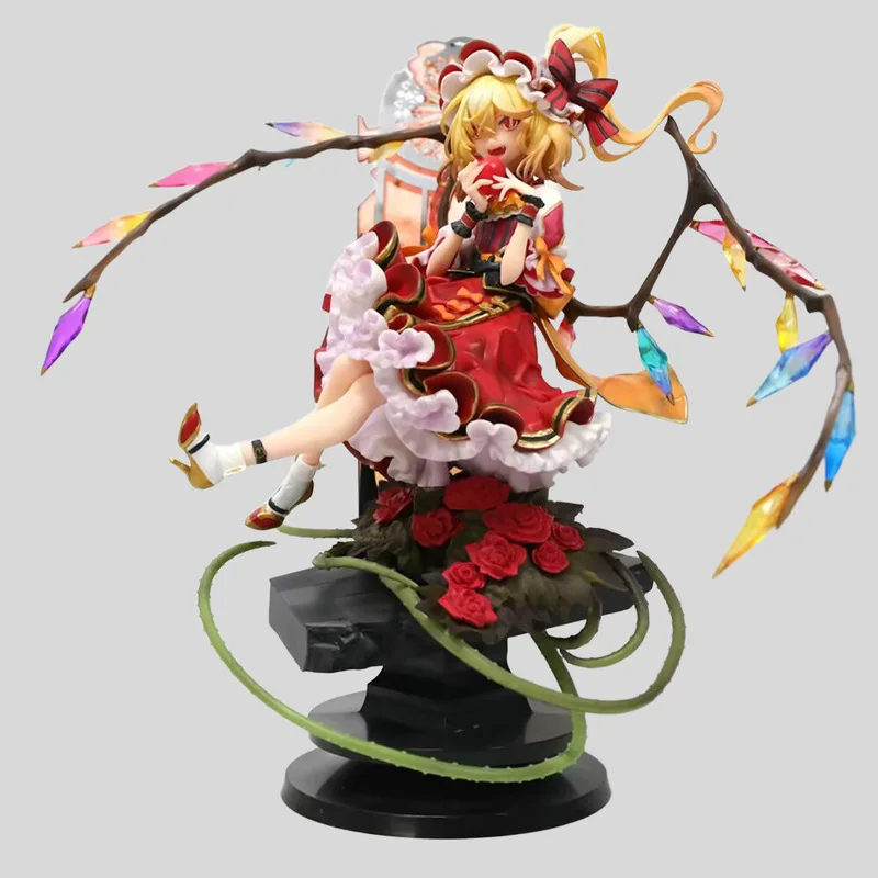 

Touhou Project Flandre Scarlet Little Sister Figure 22.5cm Pvc Model Red Magic Mansion Collectible Desktop Ornament Toys Gifts