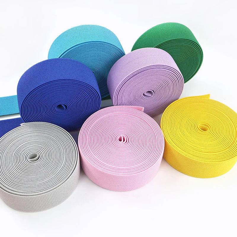 

5/10M 20-50mm Elastic Bands Waistband Rubber Tape Stretch Webbing for Pants Trousers Underwear Clothes Belt DIY Sewing Accessory