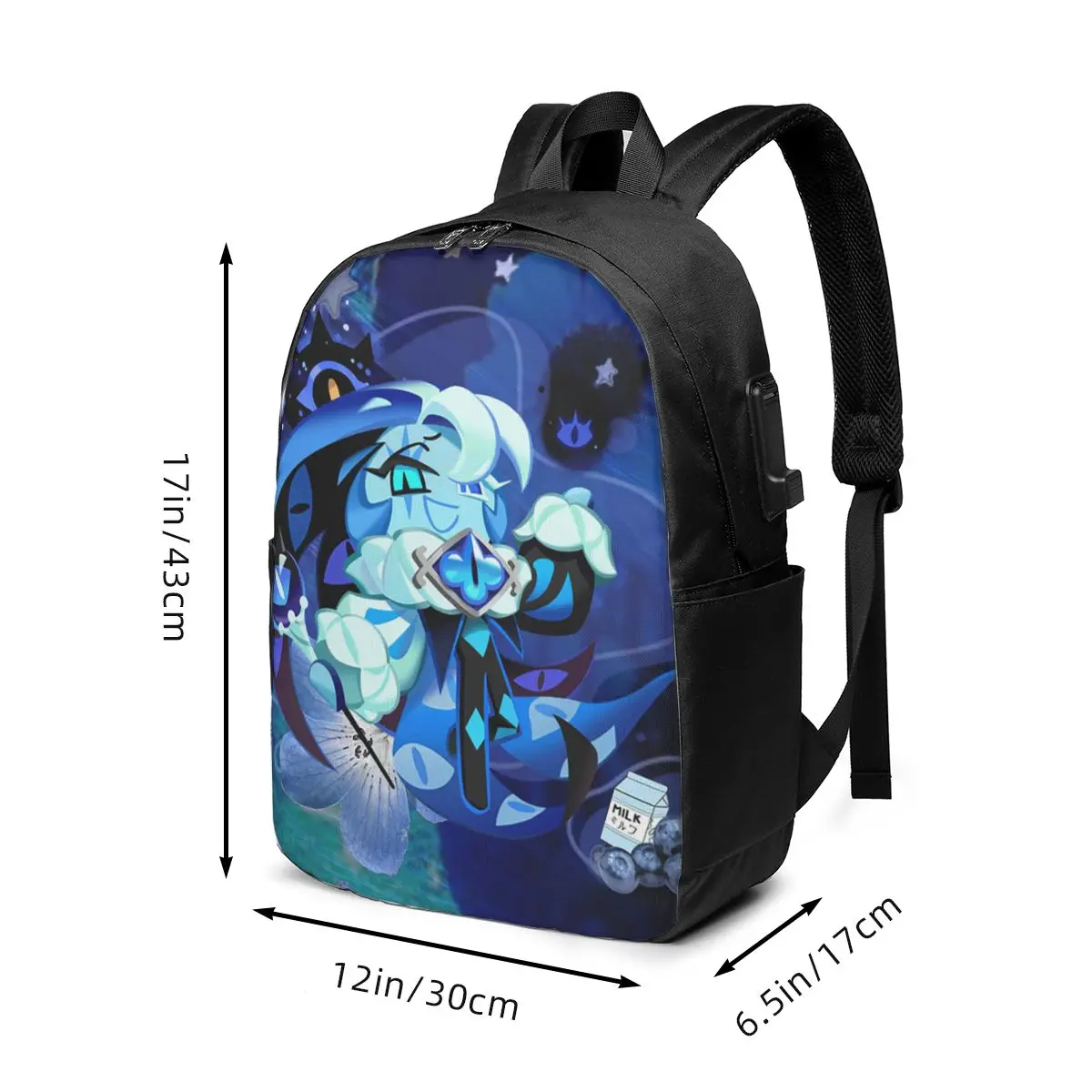 Shadow Milk Cookie Kingdom Game Backpack Travel Notebook Bag Computer College Student School Bag Laptop Shoulder Bags Men Women