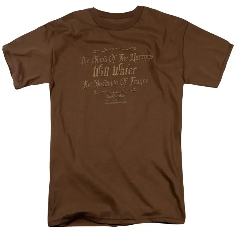 Les Miserables Martyrs T Shirt Mens Licensed Movie Cosette Coffee