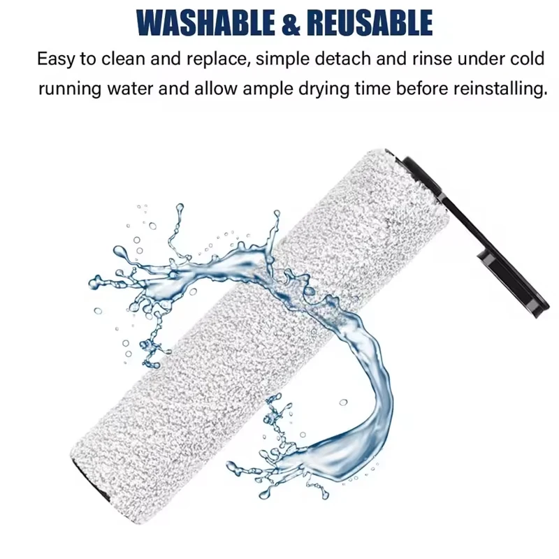 Zubehör für Tineco GO H20 Sense kabellose Bodenwaschmaschine Bürstenrolle Hepa-Filter Wischstreifen Ersatzteile – Detail 3