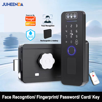 Outdoor Gate Waterproof Smart Tuya Wifi Lock 3D Face Recognition Digital Code Keyless App Remote Biometric Fingerprint Rim Lock