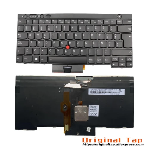 Imagen 1 del producto ES teclado retroiluminado español para Lenovo Thinkpad T430 T430s T530 W530 X230 X230t 04X1250 04X1363 04Y0649 04Y0538
