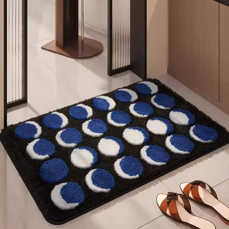 American Style Bathroom Absorbent Floor Mat Toilet Kitchen Household Entrance Door Rug Non Slip Carpet Bedroom Decorating