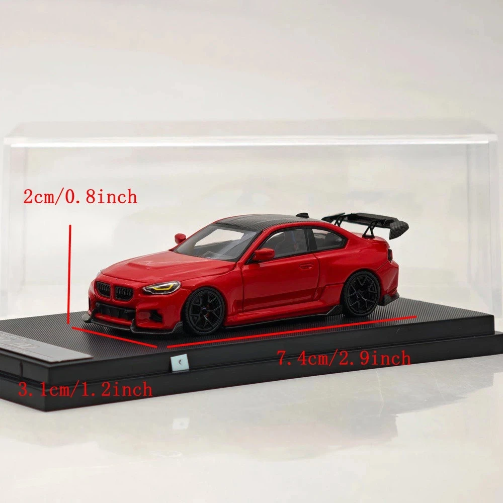 SW 1:64 for M2 G87 MK2 ADRO Wide Body Modification Diecast Model Car Miniature Limited Edition Collectible Toy Vehicle Models