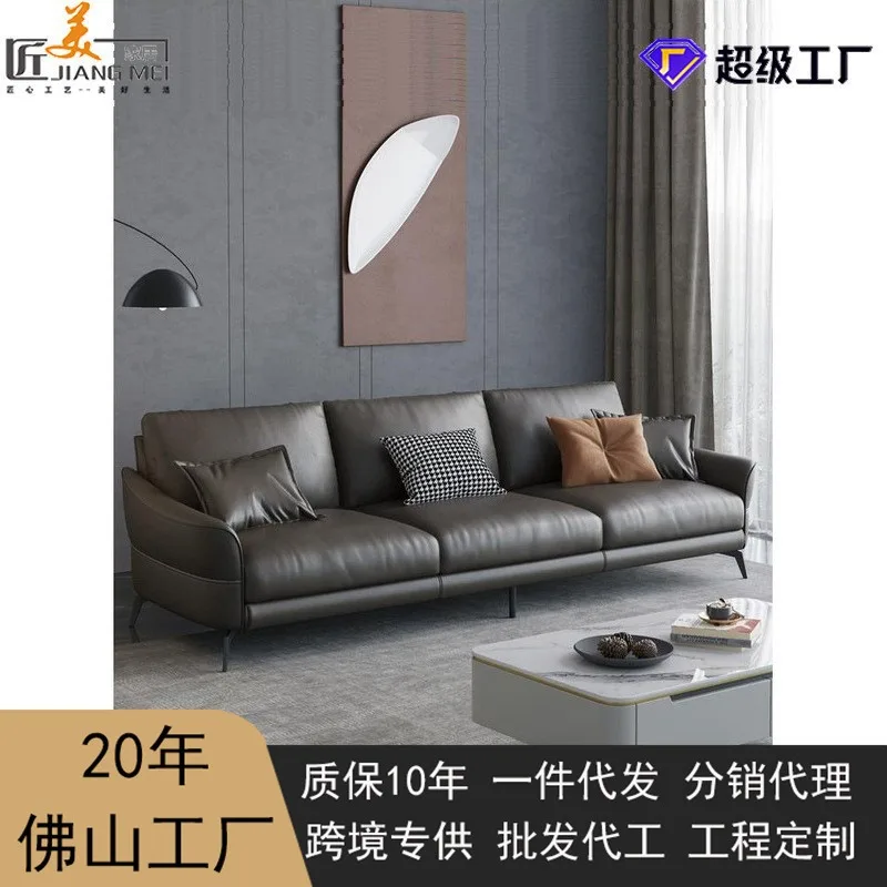 Пуховый темно-серый диван