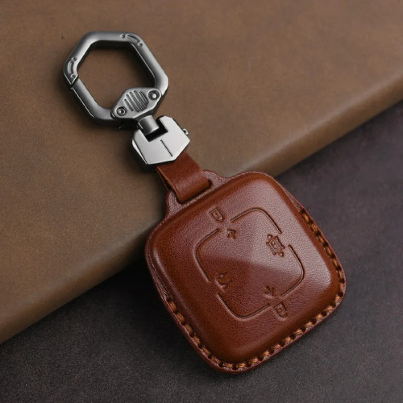 

Чехол для автомобильных ключей A + из натуральной кожи, брелок для Zeekr 00 009 и ZEEKR 007 Geeker 7X