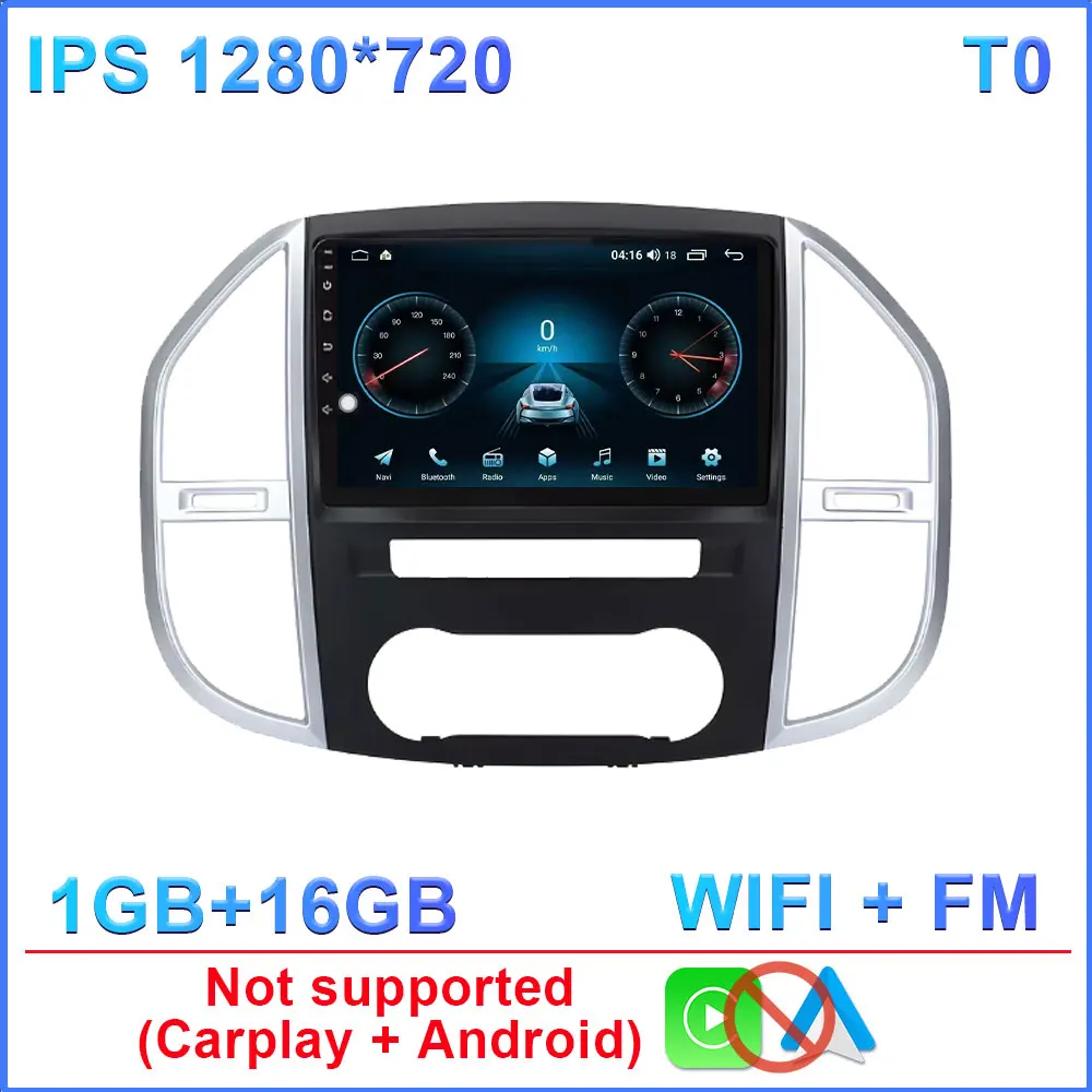 Android 15 Carplay Auto Autoradio voor Mercedes Benz Vito 3 W447 2014-2020 Navigatie Multimedia Videospeler Stereo Head Unit BT