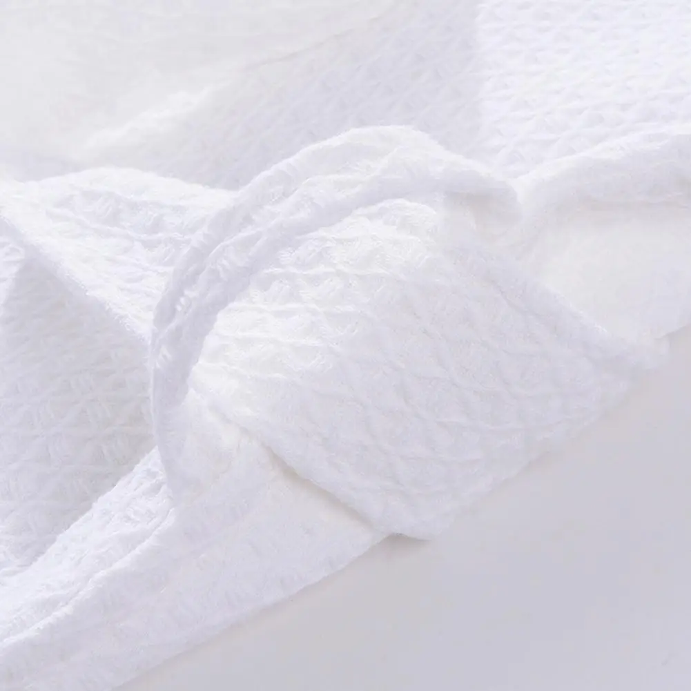 Халат вафельный для мужчин и женщин, хлопковая одежда для сна, кимоно, банный халат, длинный махровый халат в стиле унисекс, весна