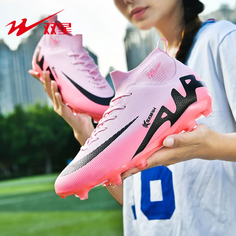 

Kids and Adults Soccer Shoes New Style Long Studs Turf Studs Professional for Student Training and Sports Competition