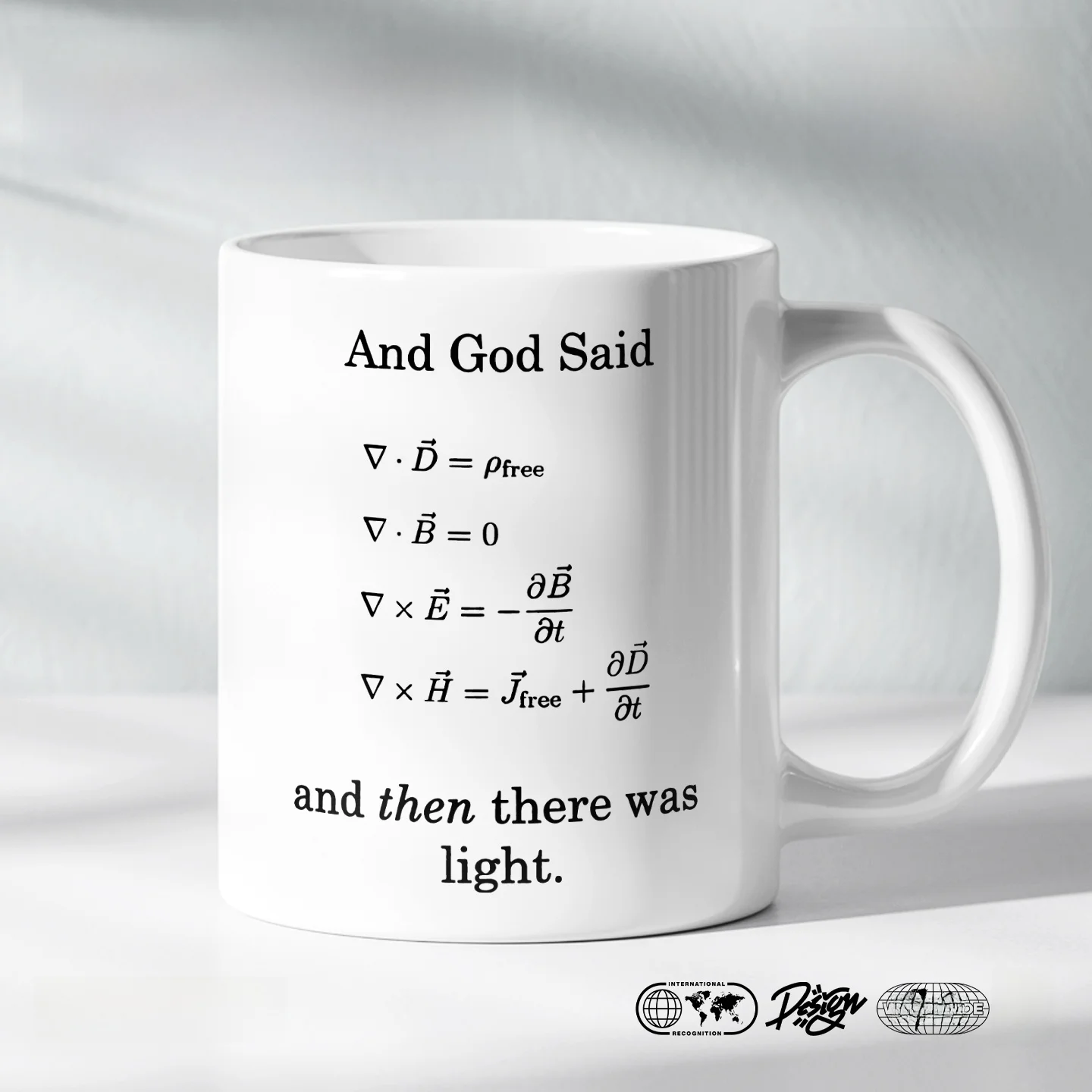 

Universi Student Cerc Mug Maxwell's Equations Math Physics Formula Design Dormi Water Cup Gift 330ml Capaci