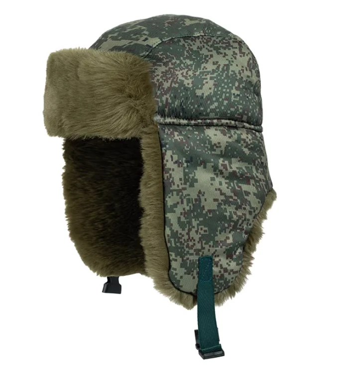 

Шапка-ушанка, русская камуфляжная шапка EMR, зимняя теплая