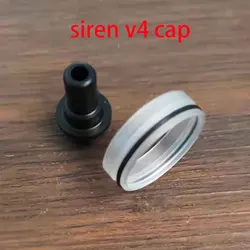 Siren v4 22mm GTA Accessories MTL 2ml Acrylic cup glass Gasket PEEK AFC Plug-In Base Insert Tank Top Cover Silicone Ring sticker