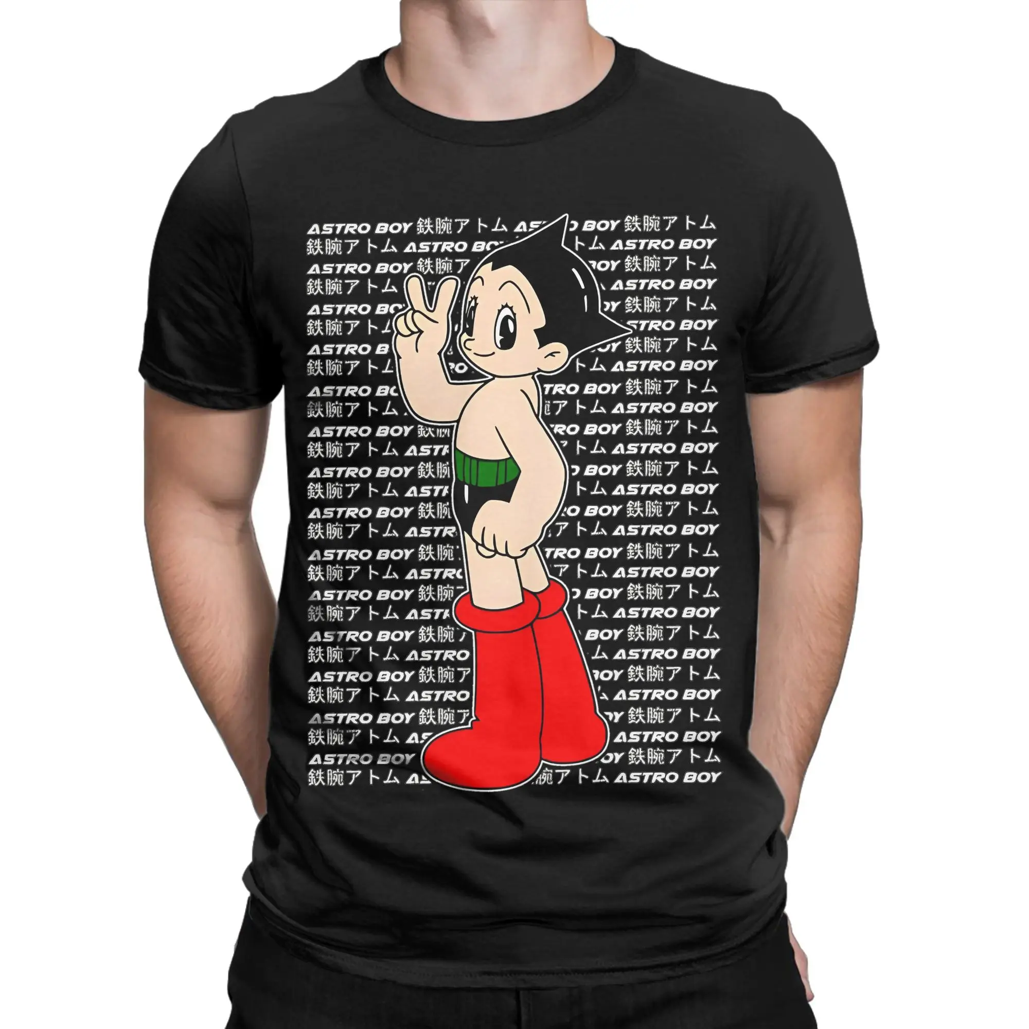 Men Women's Astro Boy Mighty Atom T Shirts Astroboy  Cotton Tops Leisure Short Sleeve Round Neck Tee Shirt Printing T-Shirts