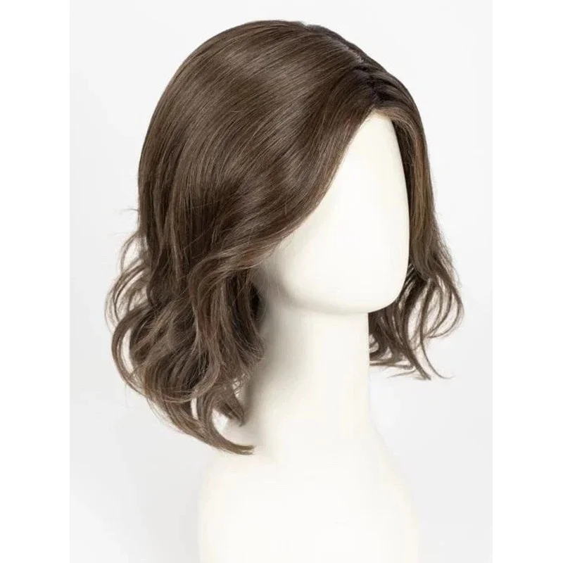 Real Hair New Fashion Women's Layered Short Dark Brown Wigs 14 Inch