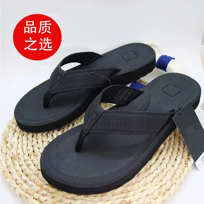 Chanclas de verano de alta calidad para hombre, sandalias de playa, zapatos informales antideslizantes para interiores y exteriores, 2023