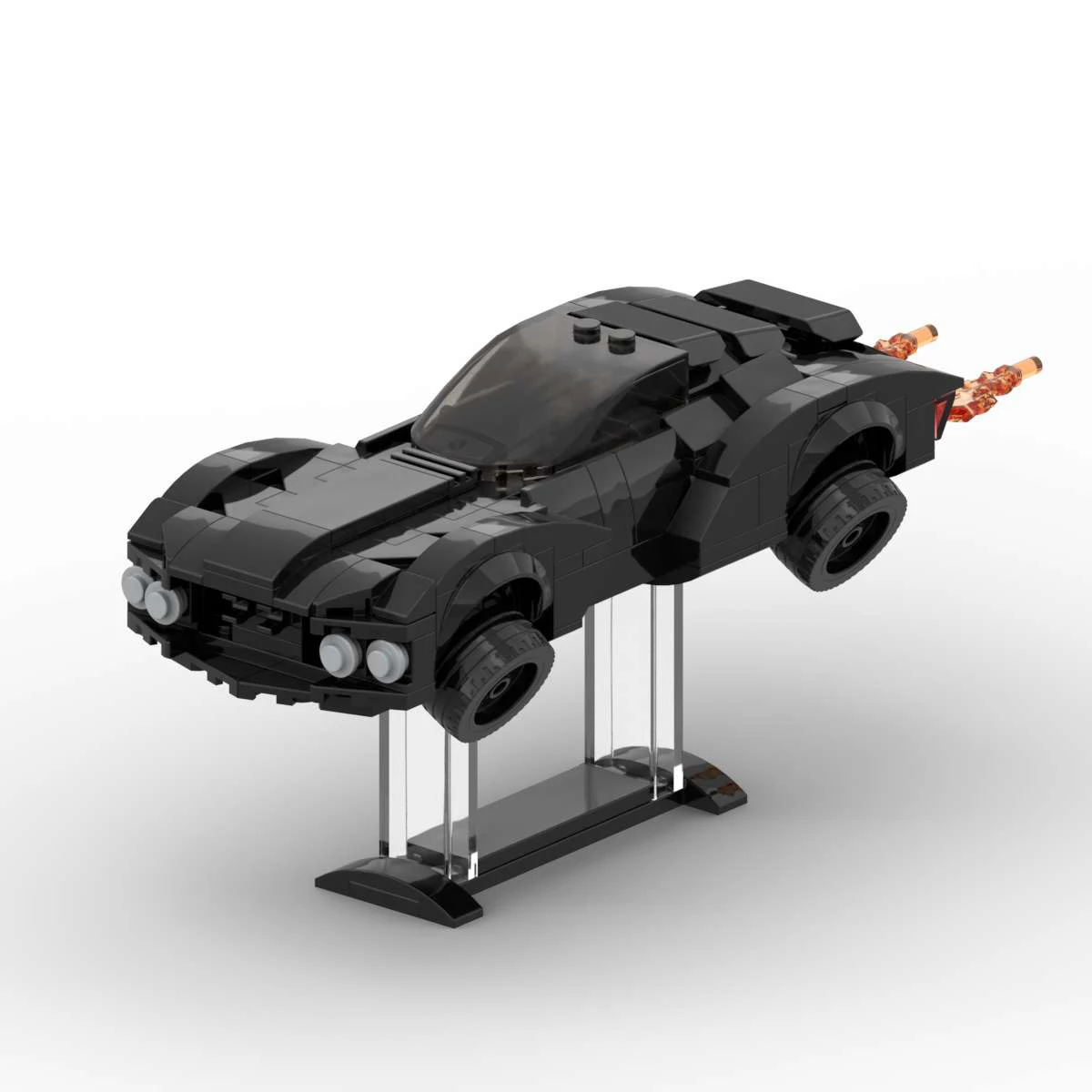 Klassische Filmserie Speed Supercar Einzelsitz-Schwebebahn MOC Bausteinmodell DIY Kinder-Montagespielzeug Jungen-Geburtstagsgeschenke – Detail 1