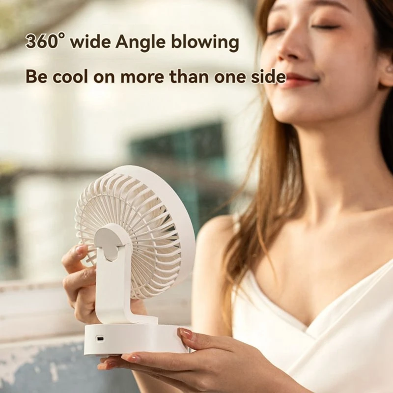 Summer New Product Portable Desktop Fan Compact USB Adjustable C