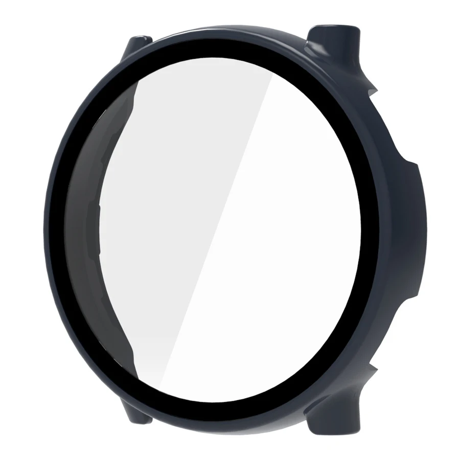 2-in-1 Film+Case voor Garmin Vivoactive 5 6 PC Screenprotector Allround bumper beschermhoes voor Garmin Vivoactive 5 6
